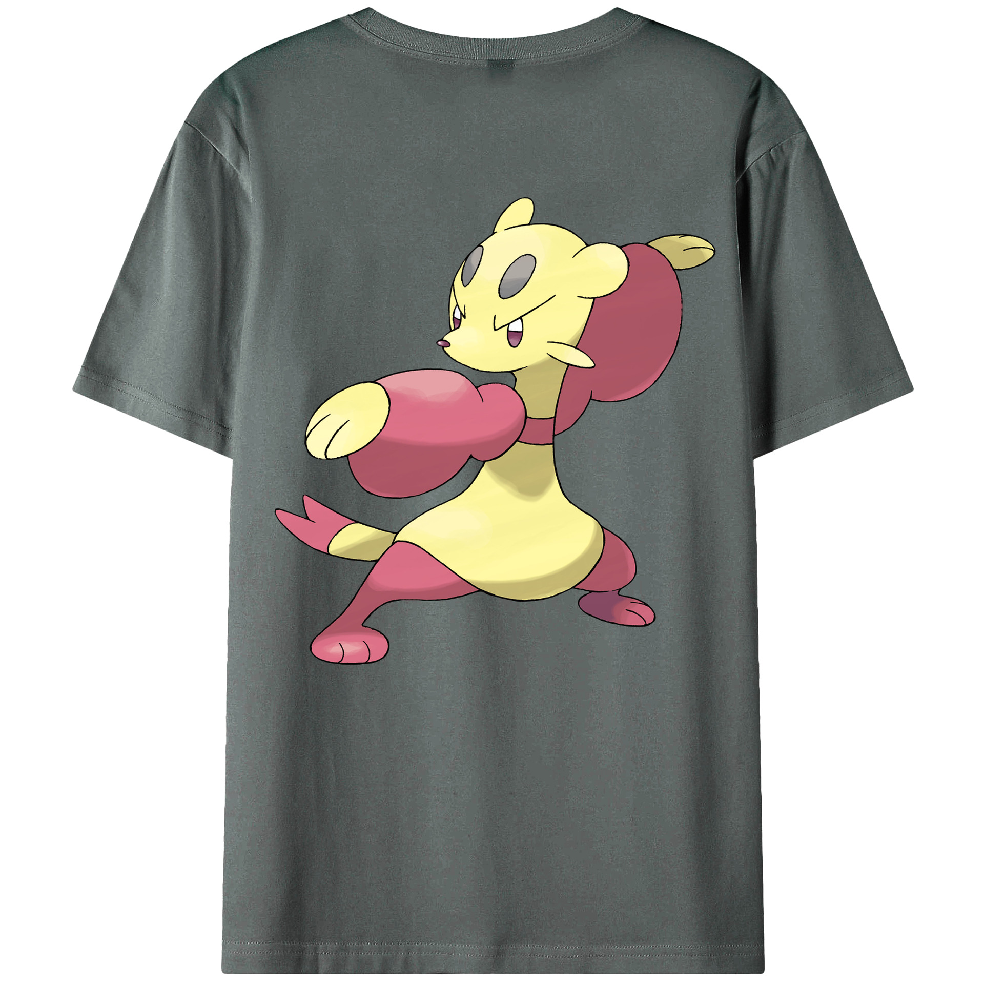 （画像用） ポケットモンスター Pokémon 綿100％ メンズ半袖Tシャツ（バックプリント） 通気性